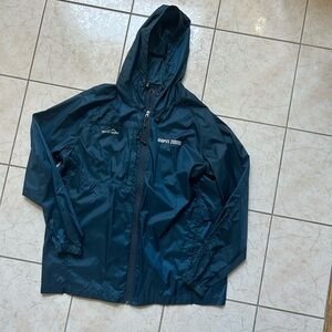 Dark Turquoise Hooded Eddie Bauer ESPN jacket